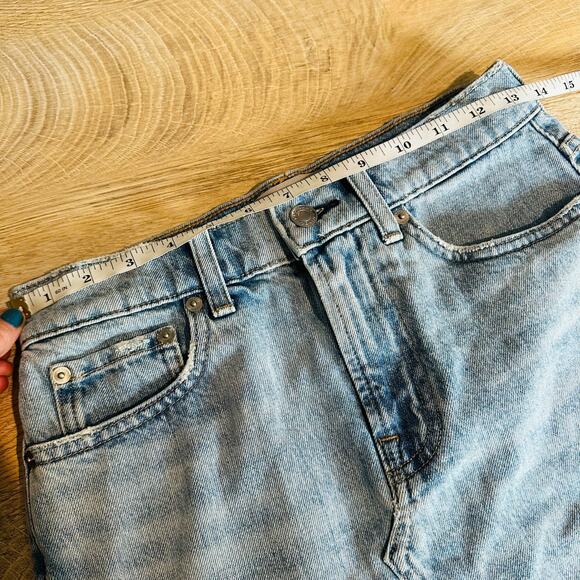 Everlane The Denim Reconstructed Skirt Blue 25 - Picture 9 of 10